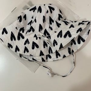 Kancool Baby Girl Heart Printed Bucket Sun Hat